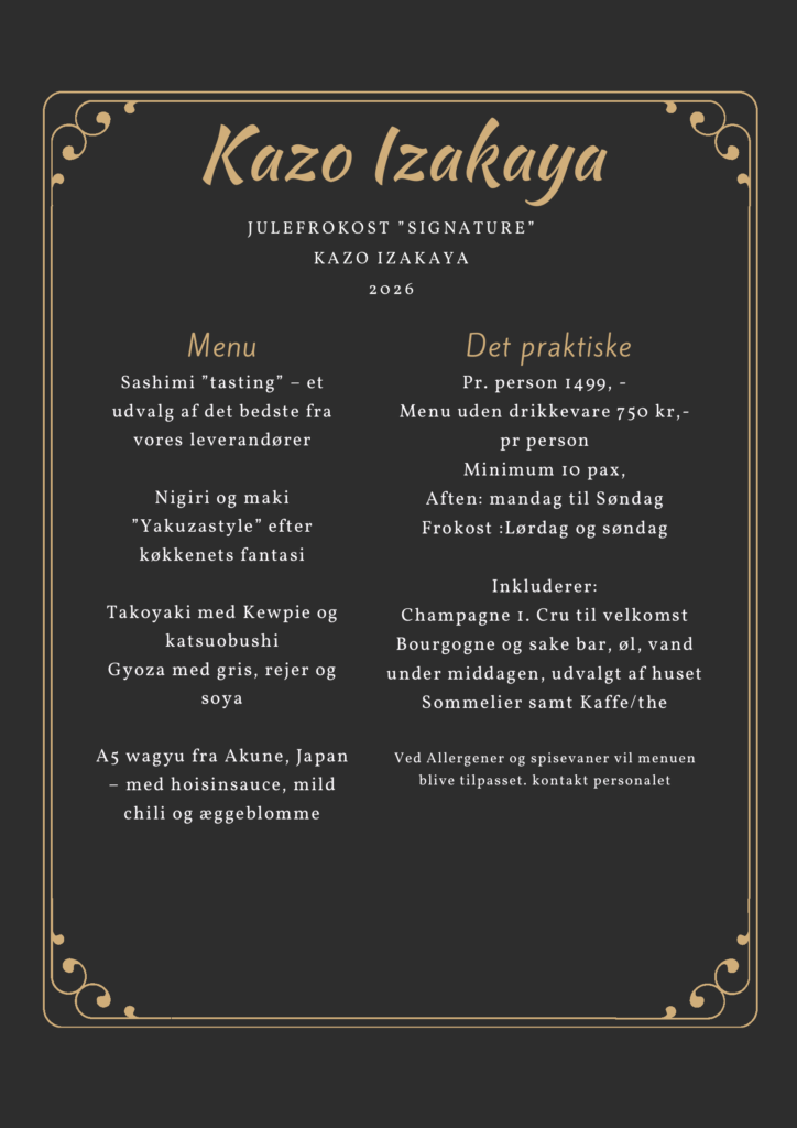 Julefrokost menu